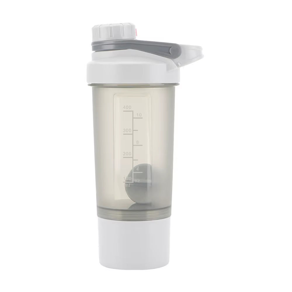 400Ml Shaker Bottle 1Pc Protein Shaker Plastic Bottle Portable Fitness Bottle for Fitness Enthusiasts Athletes Drinkware