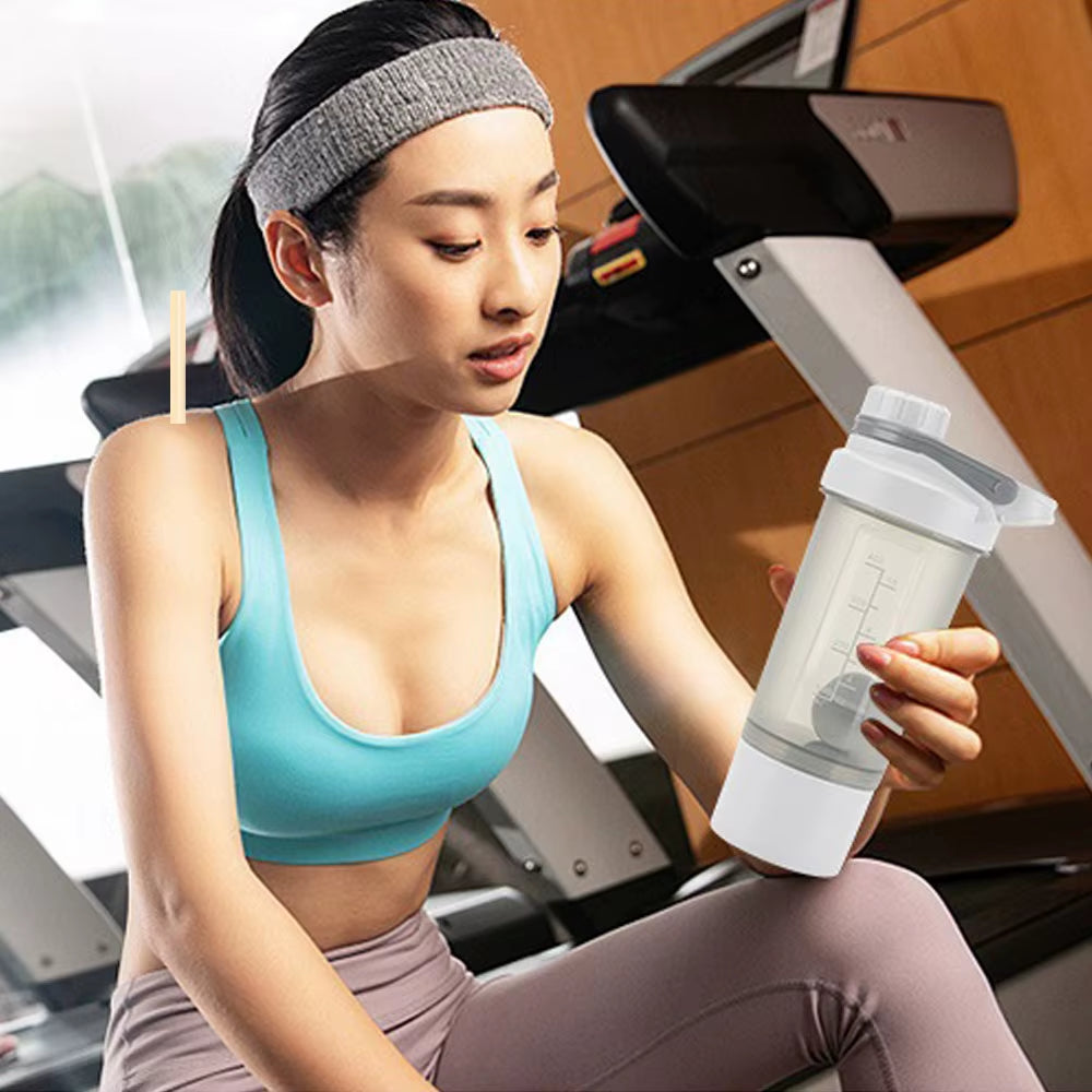 400Ml Shaker Bottle 1Pc Protein Shaker Plastic Bottle Portable Fitness Bottle for Fitness Enthusiasts Athletes Drinkware