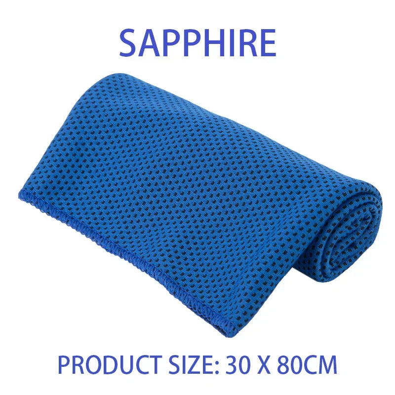 Cooling Towel Breathable Chilly Towel Sports Towel with Storage Box Yoga Towel Gym Towel for Indoor & Outdoor Activities