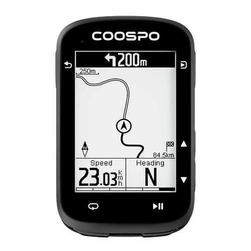 CS500 Route Navigation Bike Computer GPS Cycling Odometer Wireless Bicycle Speedometer Cycle Stopwatch ANT+ Bluetooth5.0