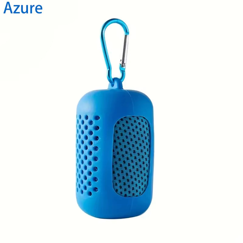 Cooling Towel Breathable Chilly Towel Sports Towel with Storage Box Yoga Towel Gym Towel for Indoor & Outdoor Activities