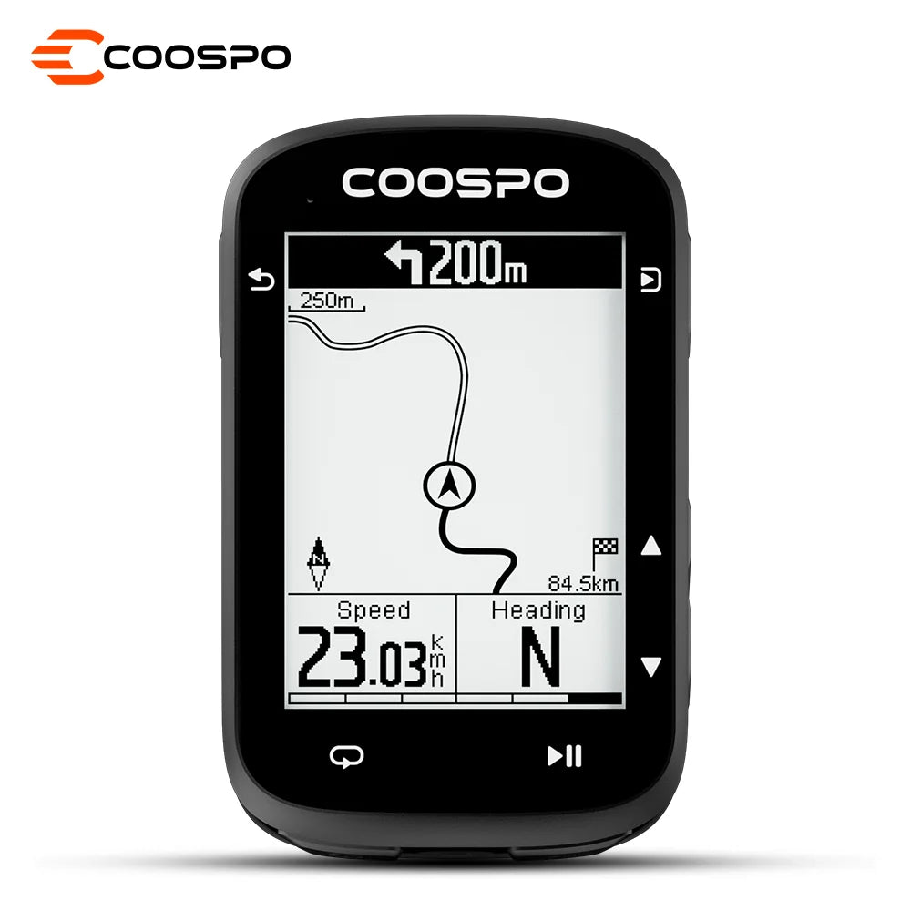 CS500 Route Navigation Bike Computer GPS Cycling Odometer Wireless Bicycle Speedometer Cycle Stopwatch ANT+ Bluetooth5.0