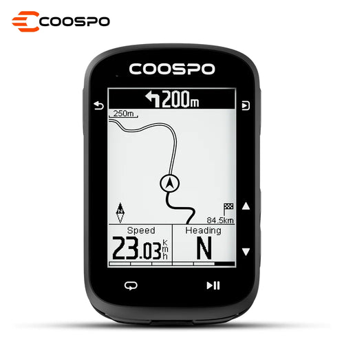 CS500 Route Navigation Bike Computer GPS Cycling Odometer Wireless Bicycle Speedometer Cycle Stopwatch ANT+ Bluetooth5.0